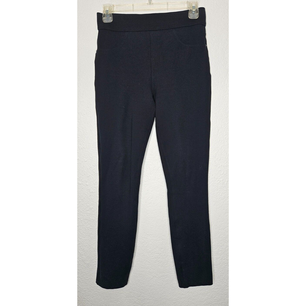 Spanx Womens The Perfect Pants Small‎ Black 4-Pocket Ankle Skinny Pull On Ponte